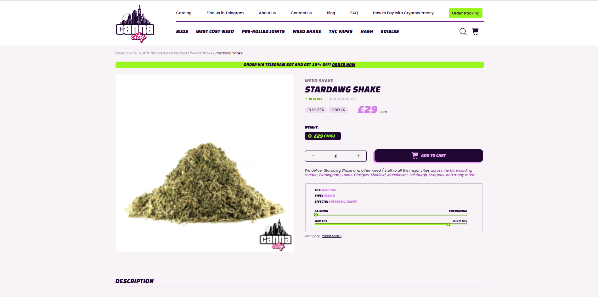 Buy Stardawg Shake online in UK at Canna City