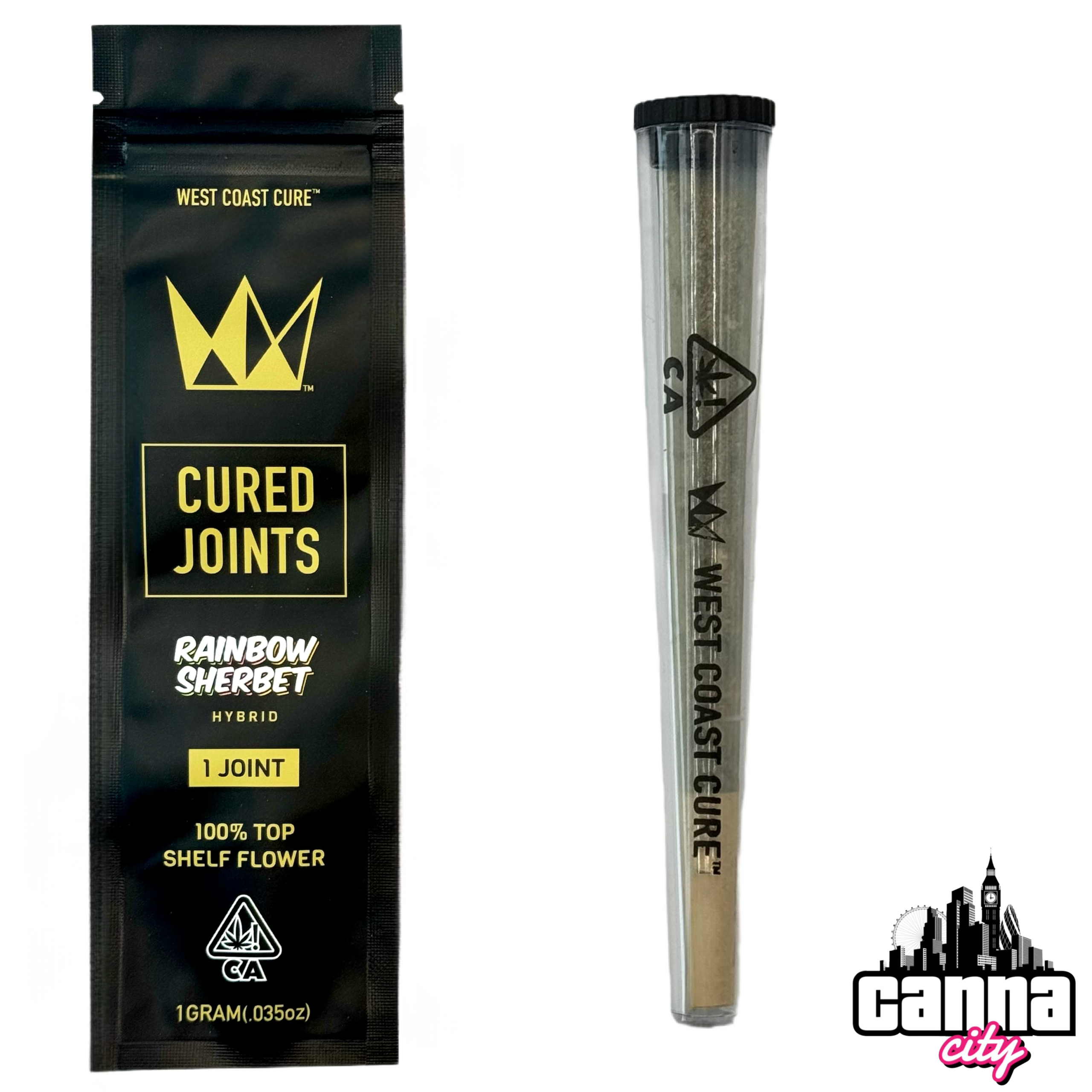 Buy Pre-rolled joints Cured Joints "Rainbow Sherbet" (1G)