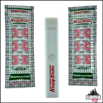 Buy THC Vapes Krispy Kreme "Strawberry Cream"