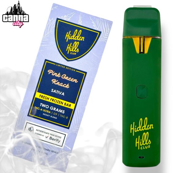 Buy THC Vapes The Hidden Hills "Pink Green Crack" (2ml)