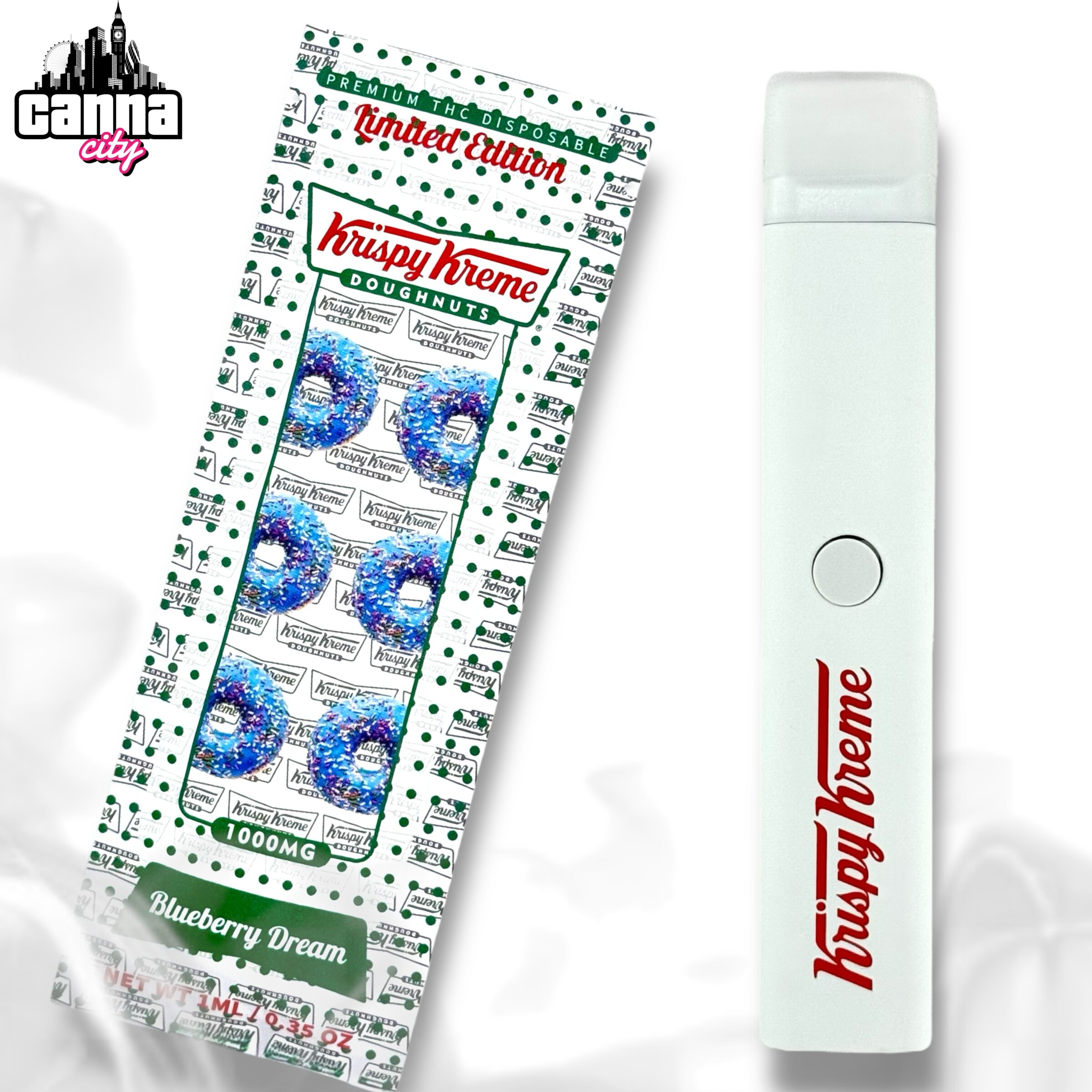 Buy THC Vapes Krispy Kreme "Blueberry Dream"