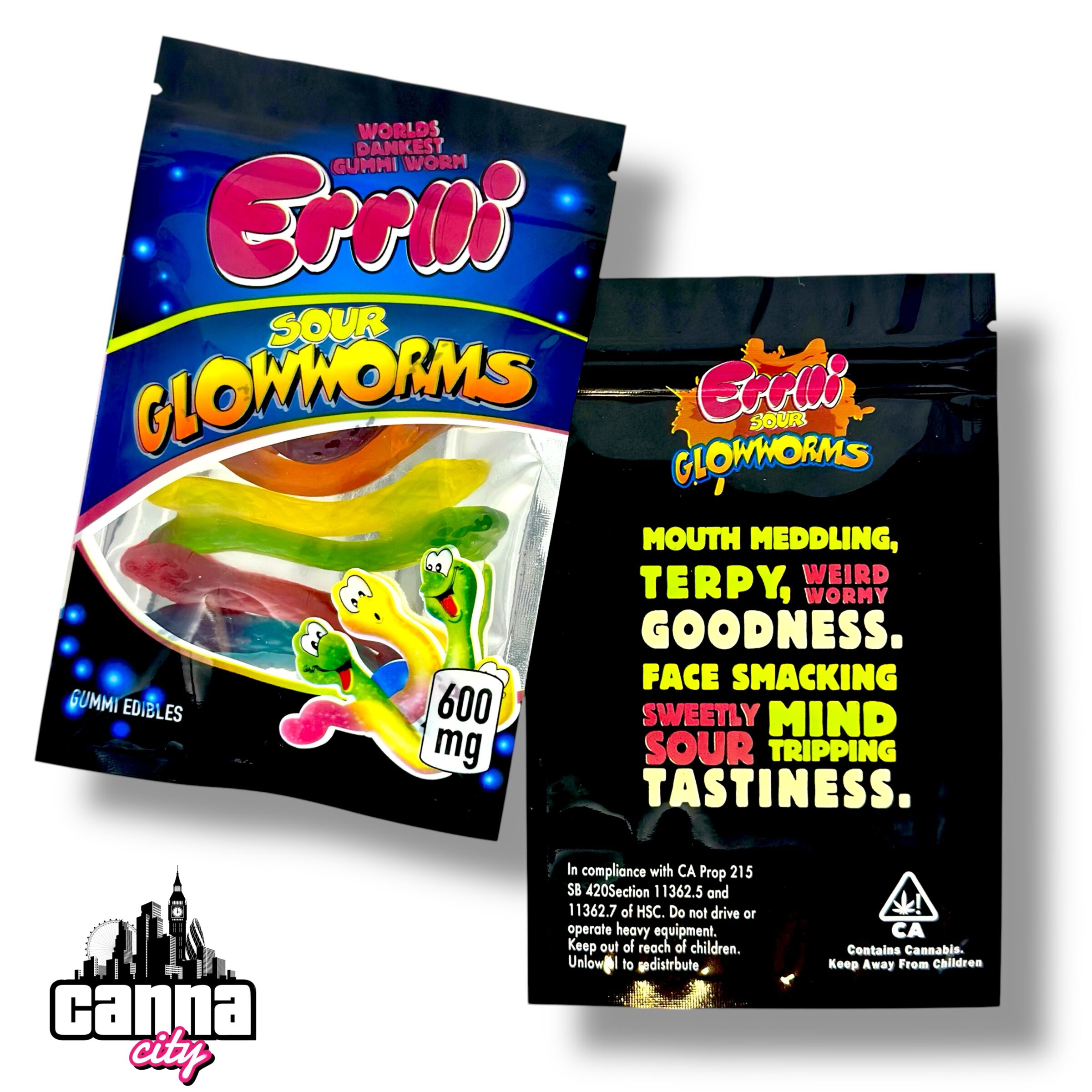 Errli Sour Glowworms