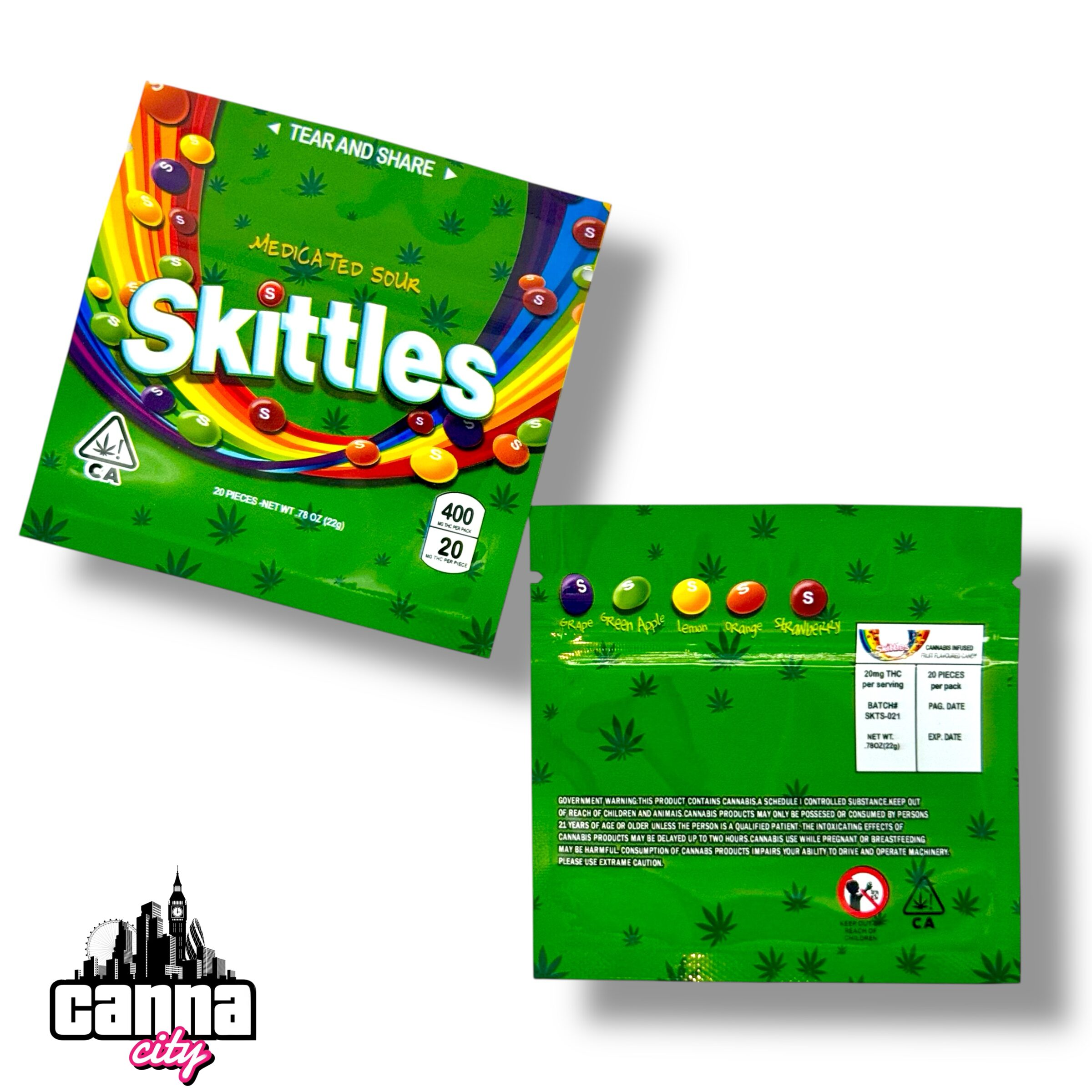 Buy Edibles Skittles Sour